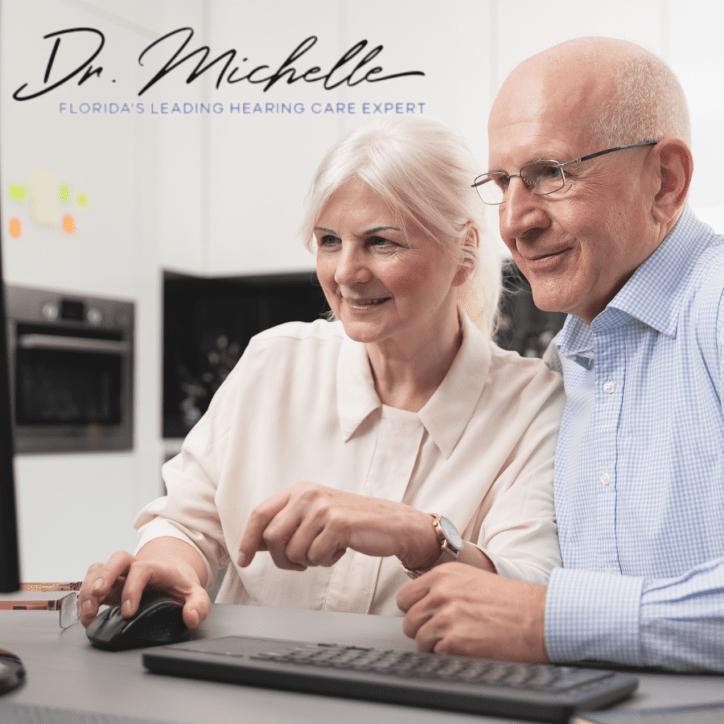 older couple having a virtual appointment